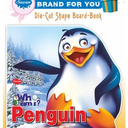 Sawan 'Who Am I' Penguin Die-Cut Shape Board Book - English-image-30