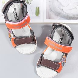 Cute Walk by Babyhug Sandals - Brown Orange-image-3