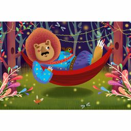 Wens Cartoon Theme Self Adhesive Wall Poster - Multicolor-image-67