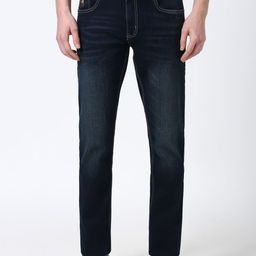 Peter England Casuals Men Mid-Rise Tapered Fit Heavy Fade Jeans-picture-21
