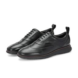 LEGWORK Men Leather Formal Brogues-image-13