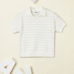 max Boys Striped V-Neck Cut Outs T-shirt-picture-12
