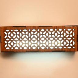 SOMIL Modern Brown Wooden Patterned LED Wall Lamp-image-69