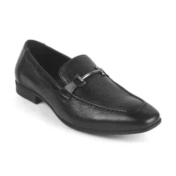 Tresmode Men Leather Formal Loafers-image-49