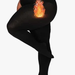 Curves By ZeroKaata Set Of 2 Assorted Plus Size High Waist Winter Stockings image 3