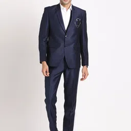 Turtle Notched Collar Single Breasted 3-Piece Suit-picture-21