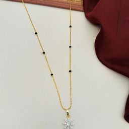 Anouk Gold-Plated Artificial Stones and Beads Mangalsutra-image-48