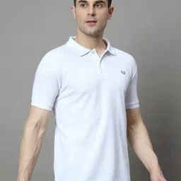 HUSHBUCKS Men Polo Collar Applique T-shirt-picture-49