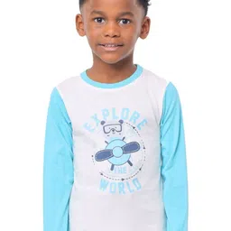 Nuego Boys Printed Bio Finish T-shirt-image-71
