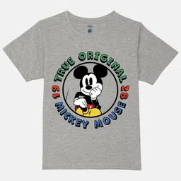 YK Disney Boys Mickey Mouse Printed Pure Cotton T-shirt-image-47