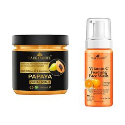 Park Daniel Set Of 2 Papaya Facial Scrub -100 ml & Vitamin C Foaming Face Wash-150 ml-5