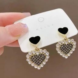 ONUYX Heart Shaped Drop Earrings-24