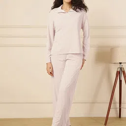 Selvia Self Design T-Shirt & Trousers Co-Ord Set-picture-58