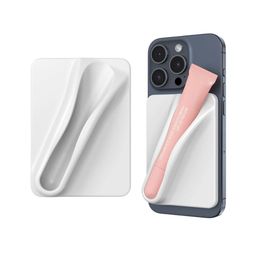 CASE CREATION Solid Soft Silicone Mobile Back Case Lip Balm Holder-30