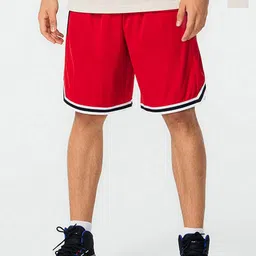 TARMAK By Decathlon Kids' Reversible Basketball Shorts SH500 - Red/Beige-43