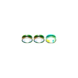 Dynamic Retail Global Set of 3 Rings for Men & Women, Multicolor-Green Alloy Ring ()-17