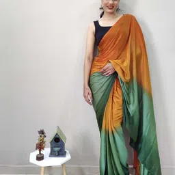 KALINI Ombre Poly Chiffon Saree-picture-17