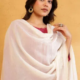 Fabindia Embroidered Dupatta with Chikankari-picture-41