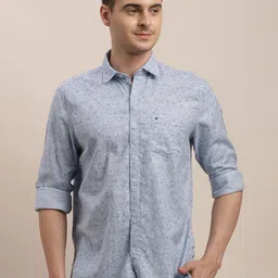 Turtle Men Relaxed Slim Fit Opaque Printed Casual Shirt-image-78