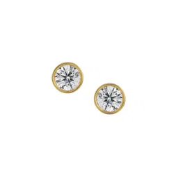 Emori 2 CT Classic Bezel Solitaire Studs-11