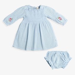 Ed-a-Mamma Baby Floral Embroidered A-Line Dress-picture-29
