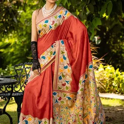 Anouk Rustic Block Print Saree-68