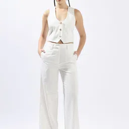 High Star U-Neck Sleeveless Waistcoat With Trouser-image-12