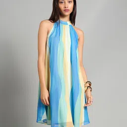 AND Striped A-Line Dress-image-36