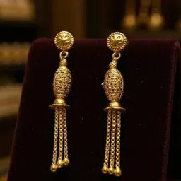 Zhouse Gold Plated Contemporary Drop Earrings-20