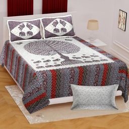 E Elma Unisex Red Bedsheets-image-92
