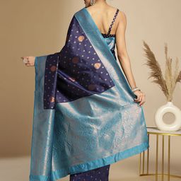 Anouk Rustic Woven Design Zari Kanjeevaram Saree image 5
