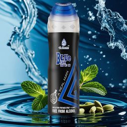 Al-Nuaim Set of 4 Blue For Men Long Lasting Alcohol Free Deodorant - 200 ml each-picture-0