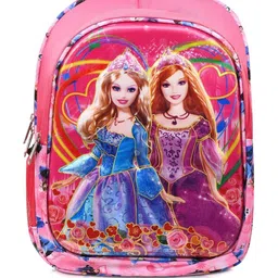 Stylbase Girls Barbie Printed Zip Casual Backpack-picture-8