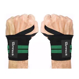 STRAUSS Cotton Wrist Supporter With Thumb Loop Straps & Closures|-image-33