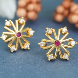 DIVASTRI Floral Studs Earrings-picture-2