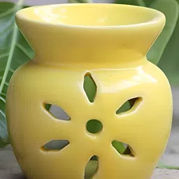 INDIAN ROYALS Yellow Ceramic Aroma OilDiffuser-27