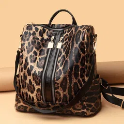 DressBerry Abstract Printed PU Structured Shoulder Bag-12