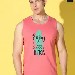 WOOSTRO Pack Of 2 Printed Combed Cotton Gym Vests VWS26(ENJOY PEACH)(ALONE BLACK)-picture-17