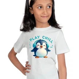 Chombooka Girls Typography Printed Applique T-shirt-picture-22