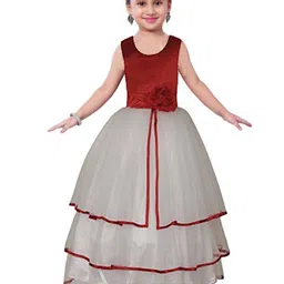Wow Princess Net A-Line Maxi Dress-image-27