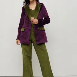 HOUSE OF S Lapel Collar Blazer And Bralette With Trouser-picture-53
