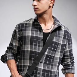 HIGHLANDER Men Comfort Opaque Checked Casual Shirt-picture-32
