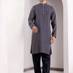 Rawayi Men Floral Thread Work Kurta-picture-13