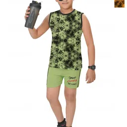INDIA FASHION FAB Boys Printed T-shirt with Shorts-image-11