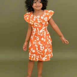 A Toddler Thing Girls Print Fit & Flare Dress-16