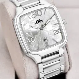 DOUBLERUN Men Stainless Steel Bracelet Style Straps Multi Function Watch H05NMT-809-34