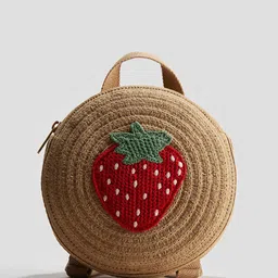 H&M Round Straw Backpack image 3