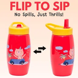 Adore Kids Printed Flip to Sip Sipper with Handle image 3