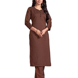 Raave Women Embroidered Regular Thread Work Kurti with Trousers-image-40