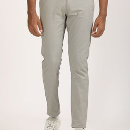 Indian Terrain Men Solid Mid-Rise Kansas Trousers-image-14